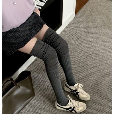 女性アイレットオーバーハイニーソックス ストッキング・タイツ ファッションソックス