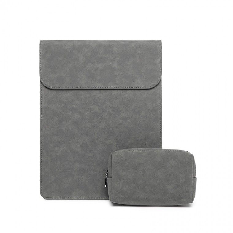 노트북 파우치 맥북 에어 13인치 슬리브 그레이 마우스 가방 포함