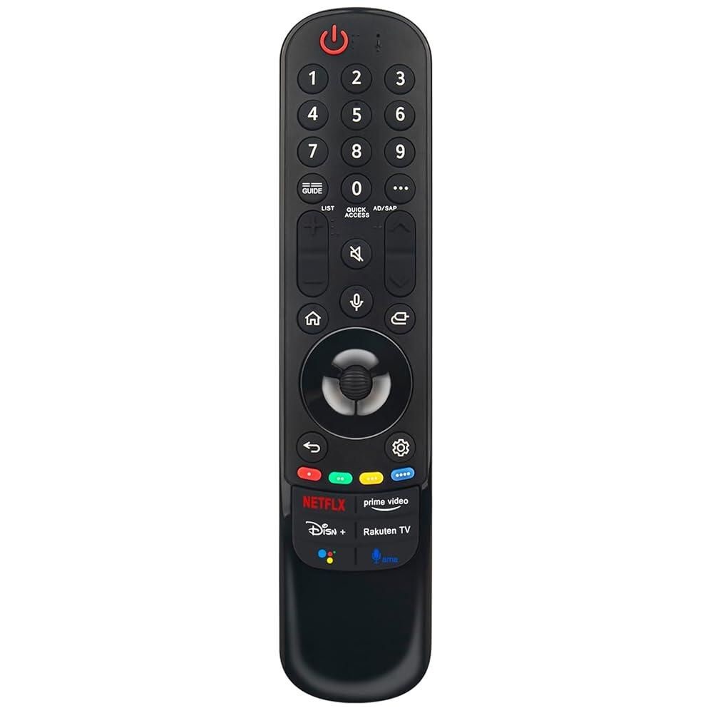 Econtrolly [해외] MR21GC 음성 교체 리모컨 LG 2021 스마트 TV 86UP8050PVB 75QNED99UPA 65NANO75UPA 86NANO90UPA 86UP8770PUA 60UP7700PUB 50NANO80UPA 55NANO90P 60UP