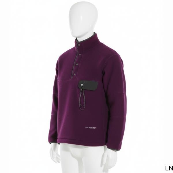 AND WANDER AND WANDER Wool Fleece Pullover Purple 5744281144 080 울 플리스 풀 오버