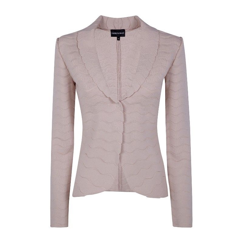 엠포리오 아르마니 엠포리오아르마니 웨이브 니트 스칼로펜 칼라 블레이저 EW002984 AF22468 U41