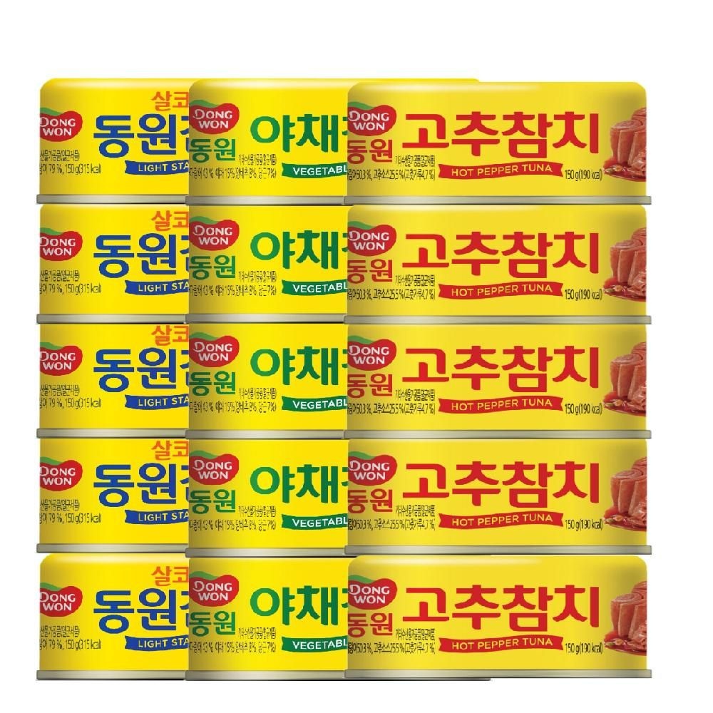 무료배송 동원참치콤보팩(살코기+야채) 150g x 10