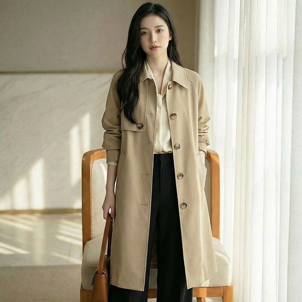 드레스허그 [보리보리]MARIO비엔 캐주얼 트렌치 코트_260306_MW008