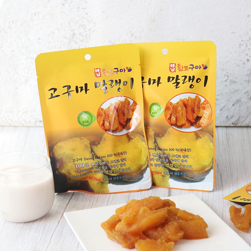 [생산자직송] 해남 강미자님의 고구마말랭이 60gx10봉