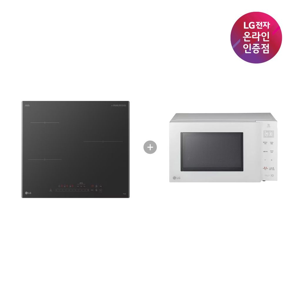 LG전자 디오스 전기레인지 빌트인 BEI3ASB2OE + 전자레인지 MW23WD