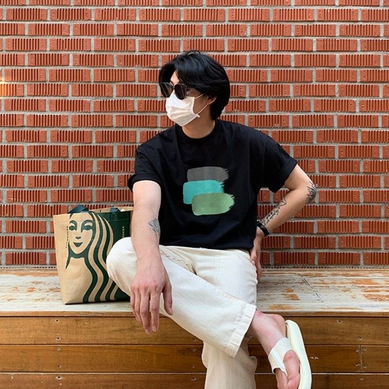 닥터제이스토리 브리치 닥터제이스토리 / 아트 페인트 네추럴 반팔 티셔츠1176443