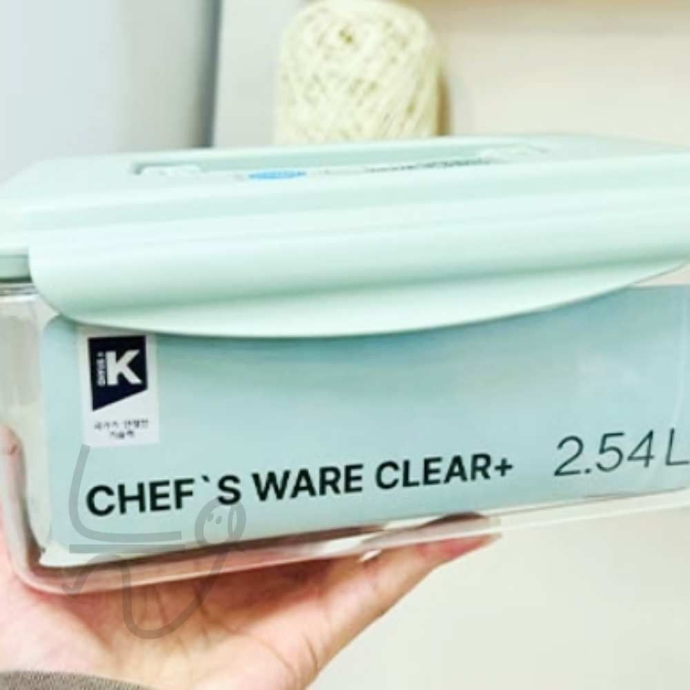 N7 클리어 플러스 직핸디 2.54L 사각밀폐용기 냉동실보관용기