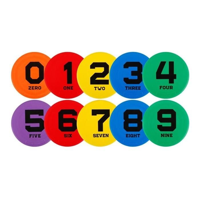 훈련용 마커깔끔한 숫자 세트 0-9까지 EARM600