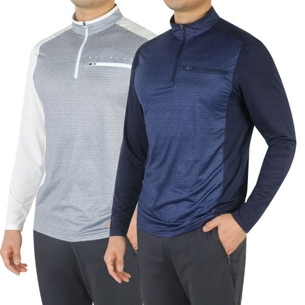 [하프클럽]봄 여름 버팔로 남성 투톤 에어메쉬 등산티셔츠 남자 등산복 상의 아웃도어 TSBF-110