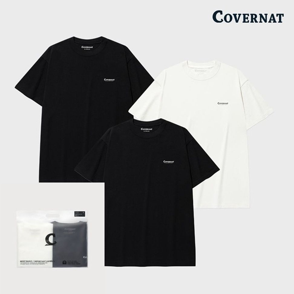 [커버낫]남녀공용 쿨 코튼 2-PACK 티셔츠 CO2502STE1-J : 롯데ON