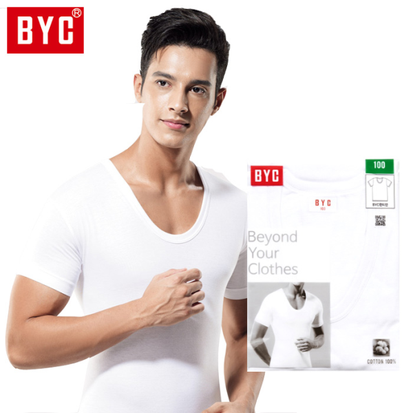 BYC 남성 순면 반팔 런닝 DOLC1903 1190275