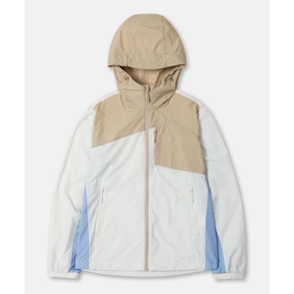 여성 윈드케이 후드 컬러블록 재킷 JKJJM26204STO 134336