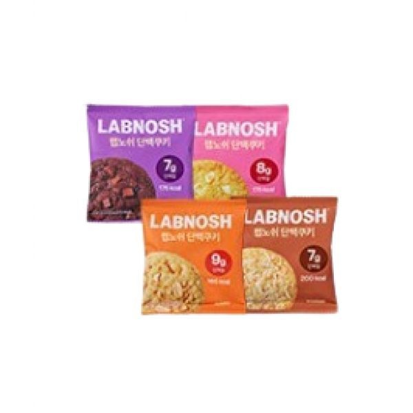 랩노쉬 2025 어워즈 랩노쉬 단백쿠키 40g 4종중 택1 초코칩 피넛버터 화이트초코오렌지 리치코코넛