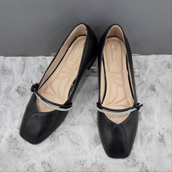 미셸 [탠디 (패플)] [탠디]보석 스트랩 펌프스 X2HF50SP27 G-BLACK 4SD JJ_JJ