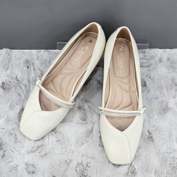 미셸 [탠디 (패플)] [탠디]보석 스트랩 펌프스 X2HF50SP27 G-IVORY 4SD JJ_JJ