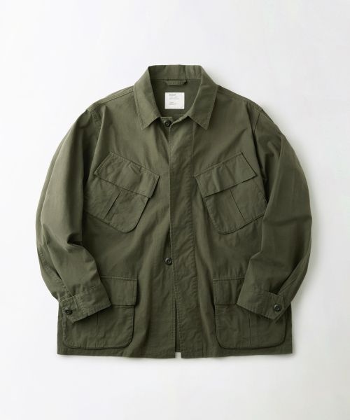 아웃스탠딩 OUTSTANDING 2ND POPLIN JUNGLE FATIGUE JACKET_OLIVE 922807