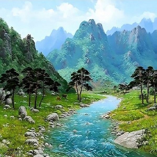 피포쇼박스 피포페인팅 Q3425여름테마시리즈 size 40*50cm그림그리기