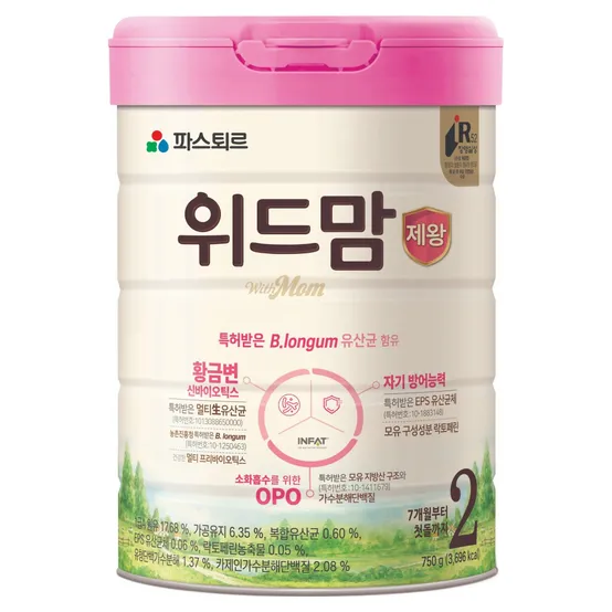 위드맘 제왕 분유 2단계, 750g, 1개