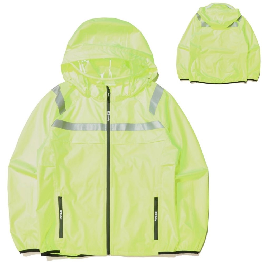 [K2 세이프티] 후드탈부착 우비겸용 형광 등산바람막이 윈드브레이커 바람막이점퍼