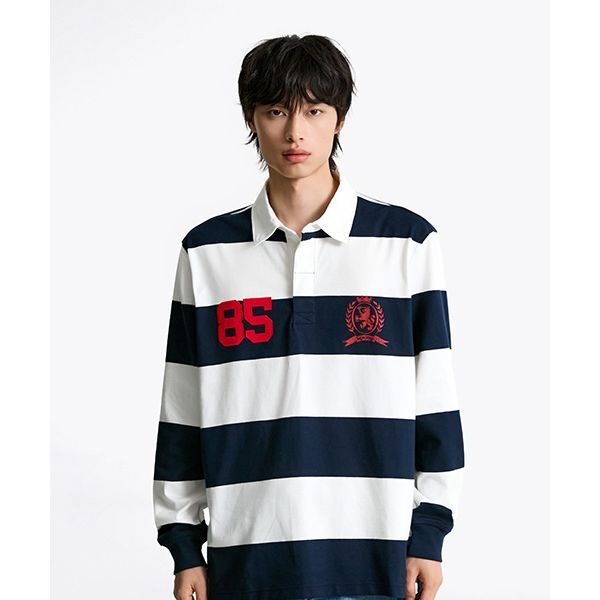 TOMMY JEANS 타미진스 TOMMY JEANS 스트라이프 럭비 티셔츠 (T32F7TKT55TMT1C1G) T32F7TKT55TMT1C1G 403845