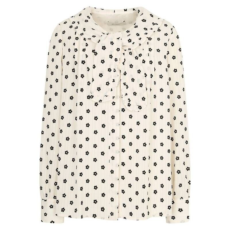 NBA JJ지고트 프릴 타이넥 플로럴 블라우스 G 0BL30 276065