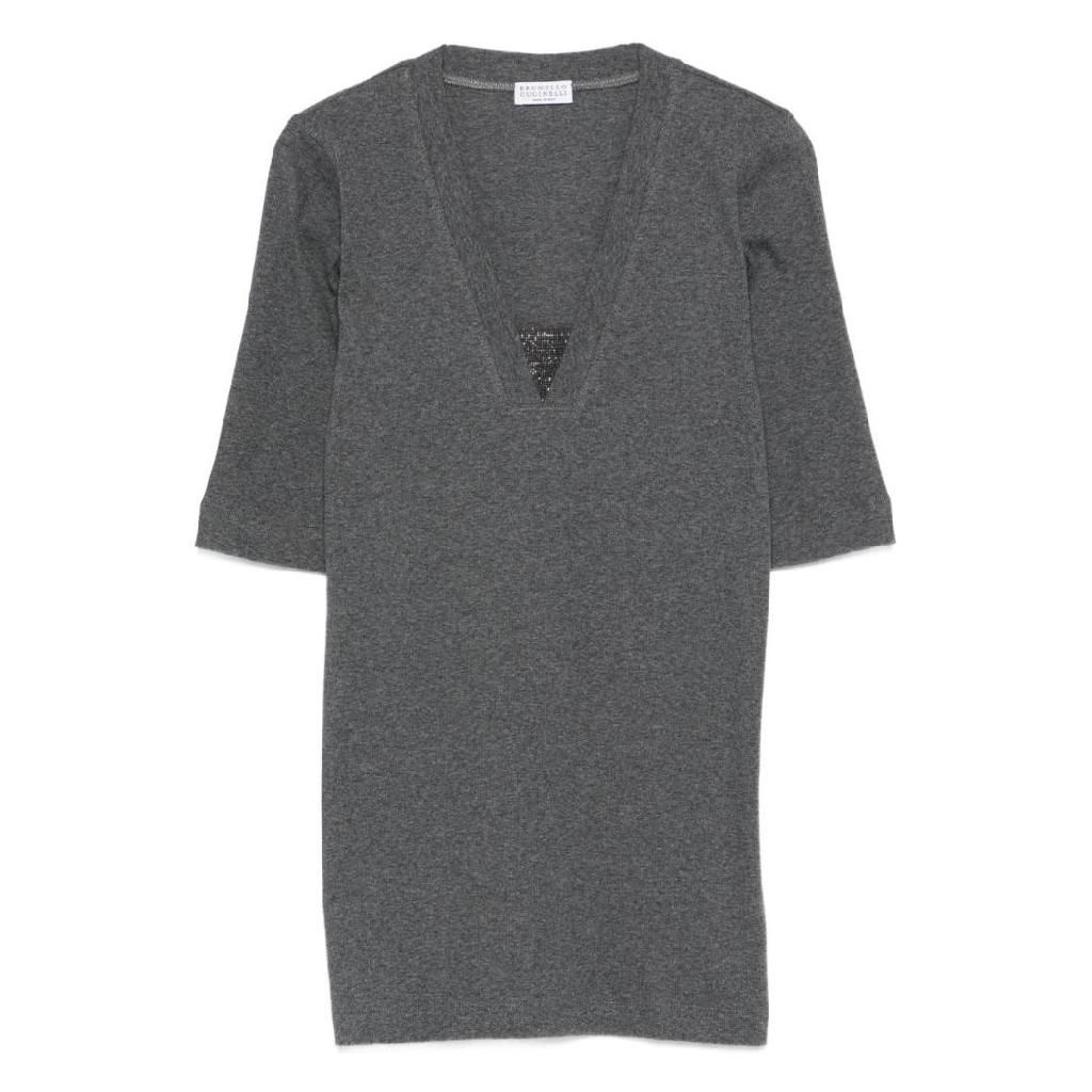 브루넬로 쿠치넬리 브루넬로 쿠치넬리 [P13]브루넬로 쿠치넬리 M0TC8EL692CV563 여성 브이넥니트 브이넥스웨터 니트 스웨터 풀오버 폴로니트