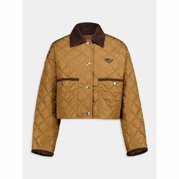 프라다 PRADA 25FW 라이트 리나일론 크롭 자켓 (29X166 1WQ9 F0594)