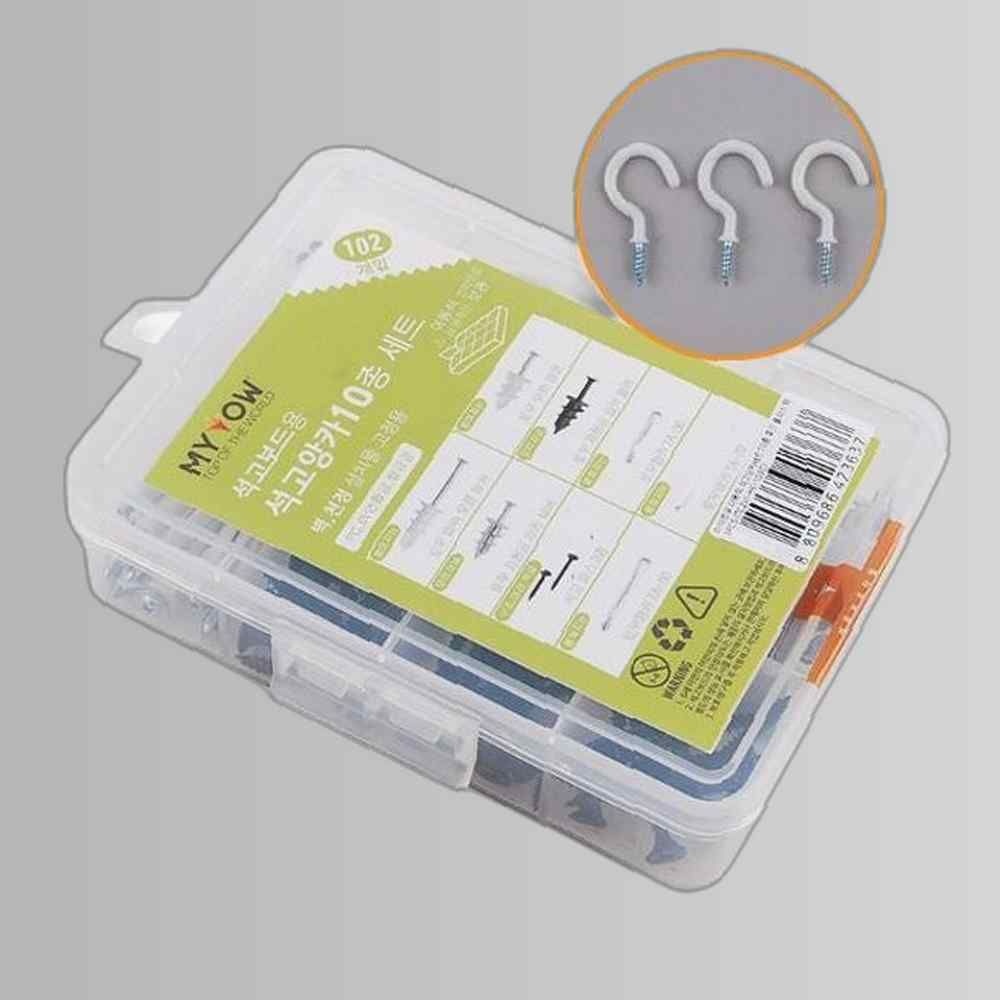 철물박사 석고보드 앙카 10종 세트(후크팩/TC2W-HK105C) 부품 소모품 자재 파츠