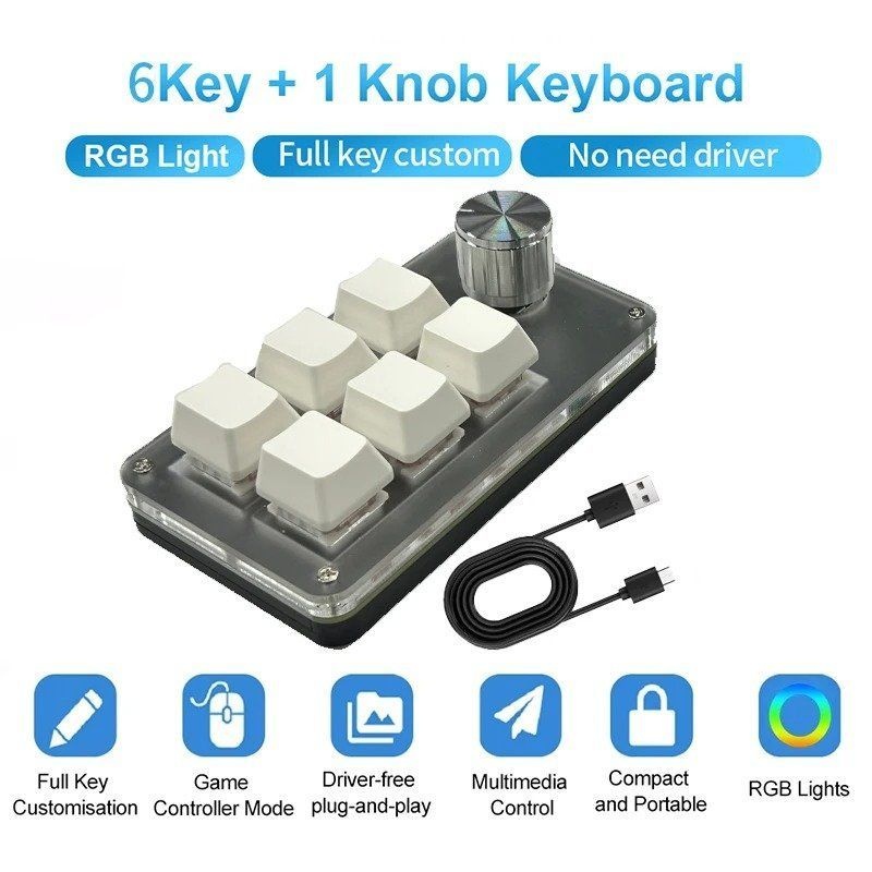 [해외] 매크로 기계식 미니 키패드 단축키 포토샵 영상편집 컨트롤러