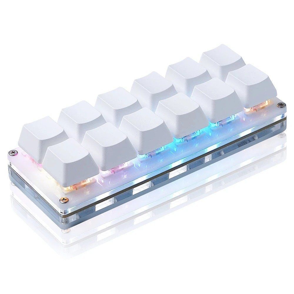 [해외] 매크로 프로그래밍 기계식 미니 키패드 단축키 포토샵 영상편집 컨트롤러 12키