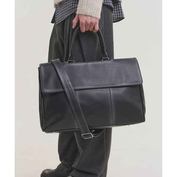 3월 23일 배송 NOISE 레더 빅 크로스 토트 백 - 블랙 NMA2PB6108BK 380989