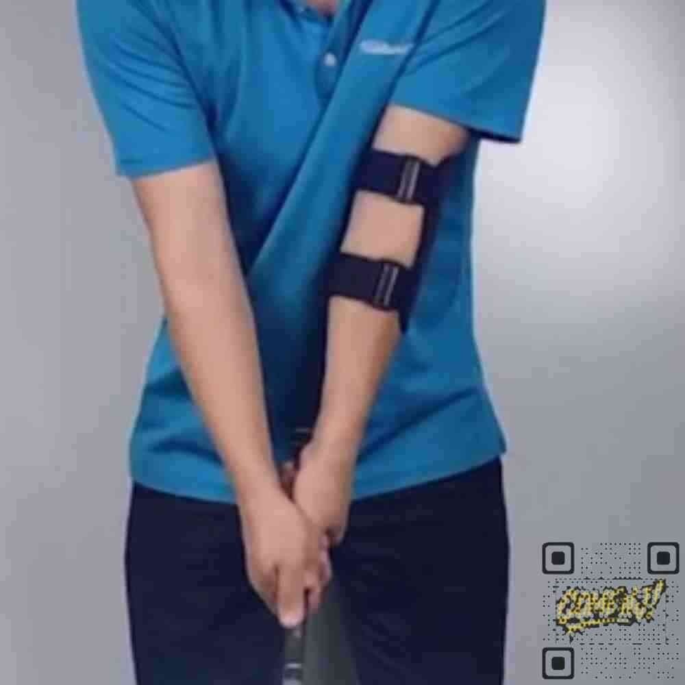 골프 교정기 치킨윙 방지 팔꿈치 고정 자세교정 스윙가이드 암밴드