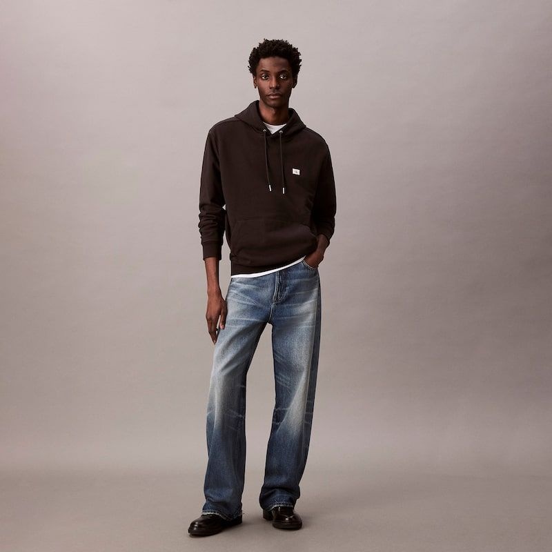 캘빈클라인 Calvin Klein Jeans [CK] 남성 350 테리 뱃지 후드 스웻셔츠 4RC274G UB1