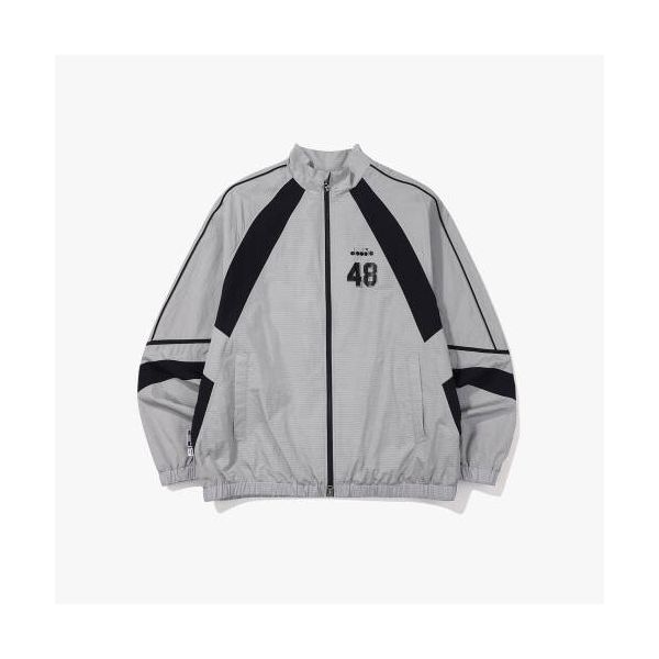 디아도라바람막이 남성 트레이닝 러닝 트랙 집업 자켓 우븐 캐주얼 점퍼 윈드브레이커 그레이 AT131