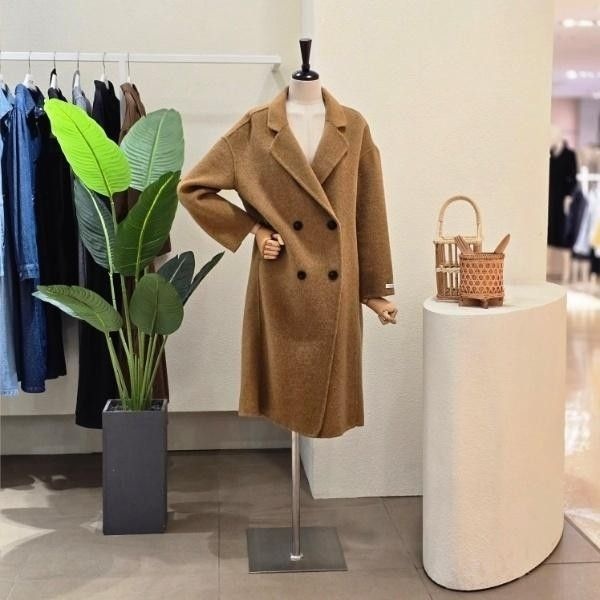 포커스 FW5J3CT31096_더블 포인트 핸드메이드 롱 코트 3473247