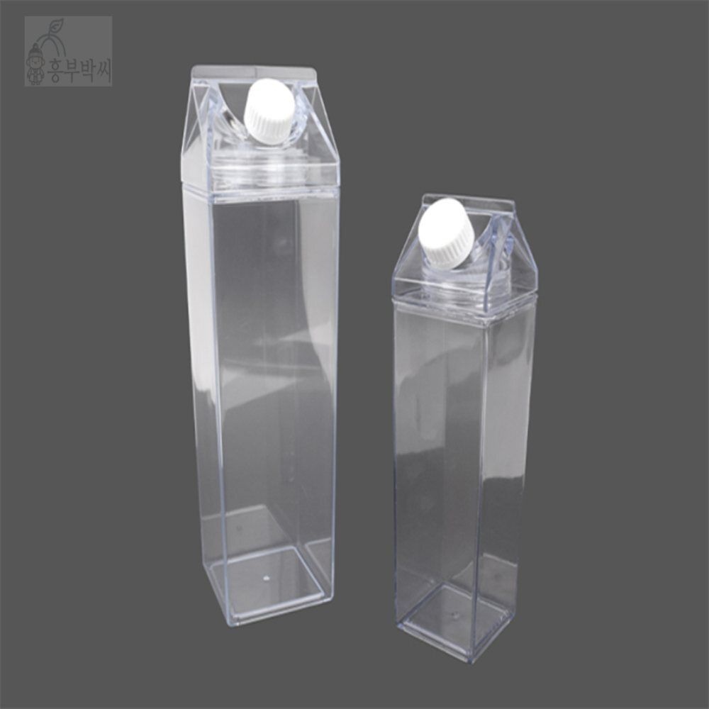 흥부박씨 우유곽 모양 세제 소분통 세탁실세재소분통 가루세제용기 우유병소재밀폐용기 세탁세제보관통