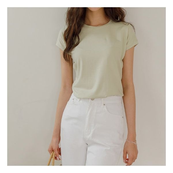 [저스트원] [J-BASIC] 더키 소프트모달 캡소매티 1123407