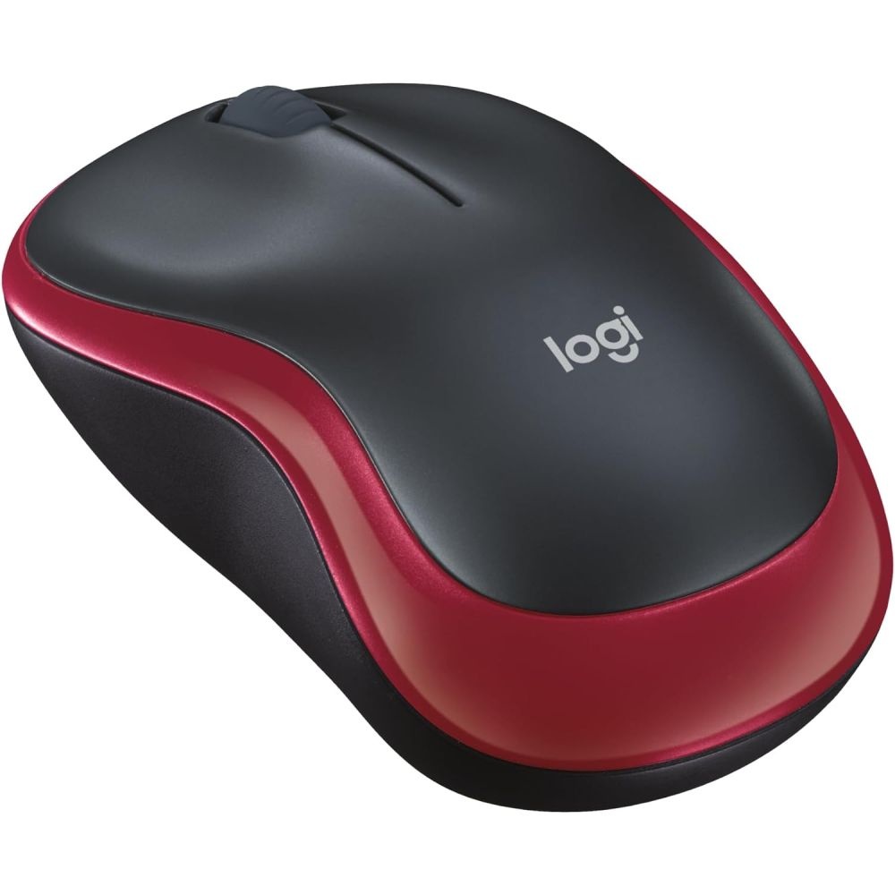 [해외] 로지텍 M185 ‎910-002237 무선 마우스 2.4GHz 광학 1000DPI 레드