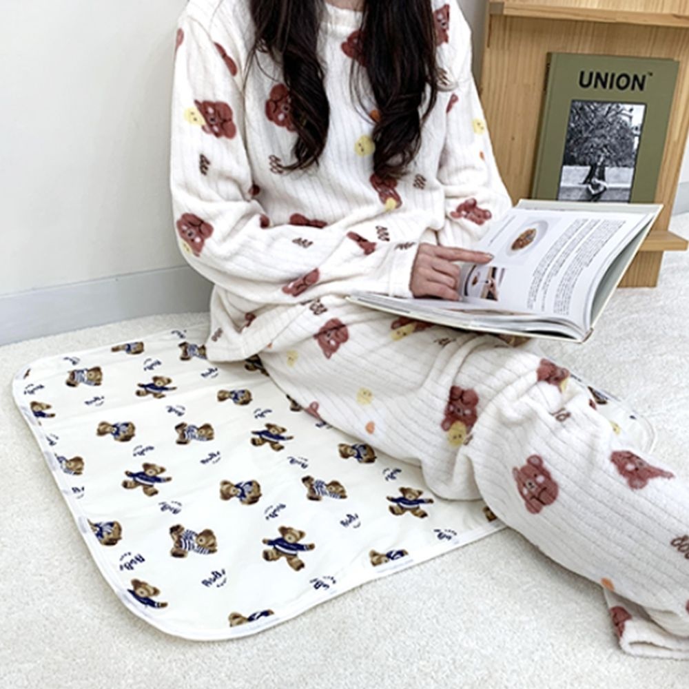 곰돌이 방수 매트 4size 방수요 침대 패드 생리 매트 기숙사 자취방