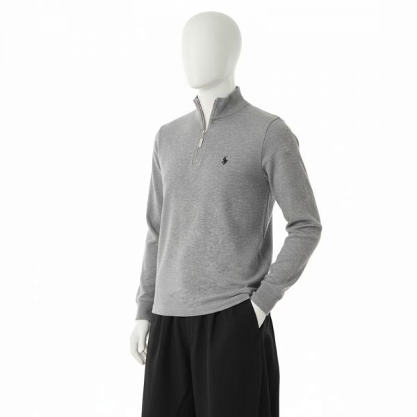 비에이치폴로클럽 BHPOLOCLUB 남녀공용 세미 오버핏 하프집업 니트 TK301