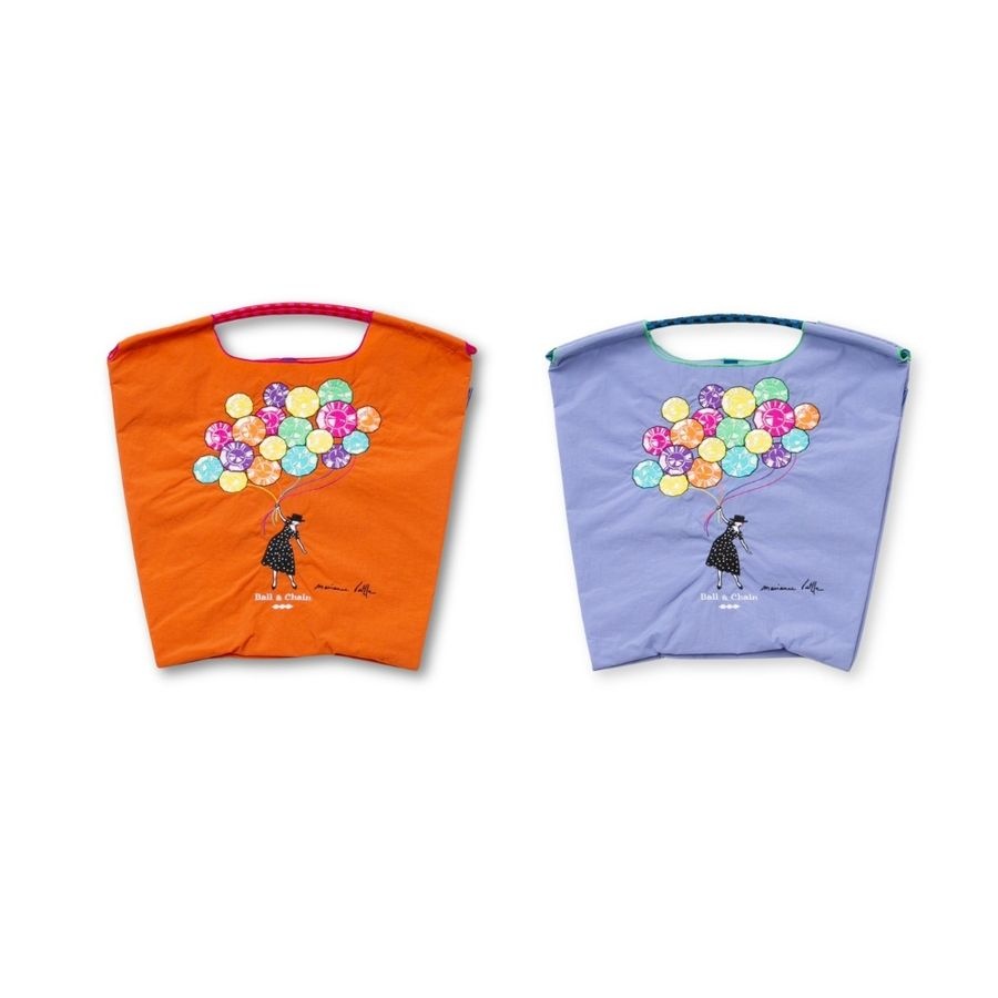 [해외] 볼앤체인 일본 자수 에코백 토트백 장바구니 마리안느 배틀 르발롱 M