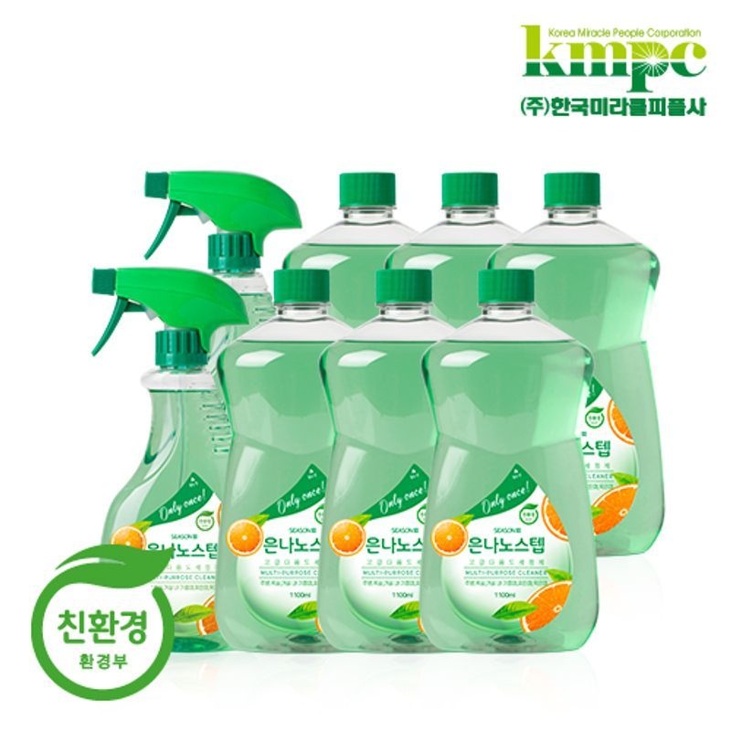 은나노스텝 시즌3 다용도세정제 550ml 2개+리필 1,100ml 6개[34229771]