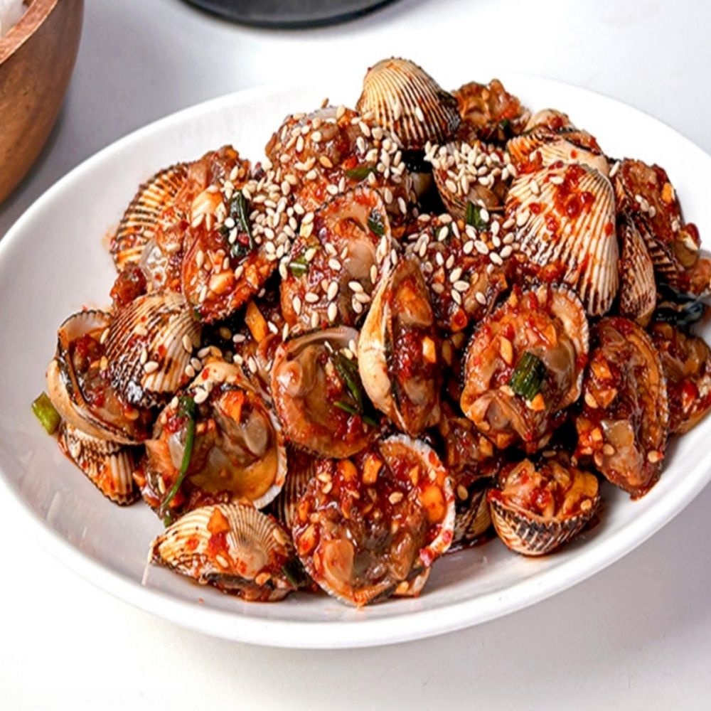 벌교 꼬막무침 350G 벌교꼬막무침 국산꼬막무침 양념꼬막무침