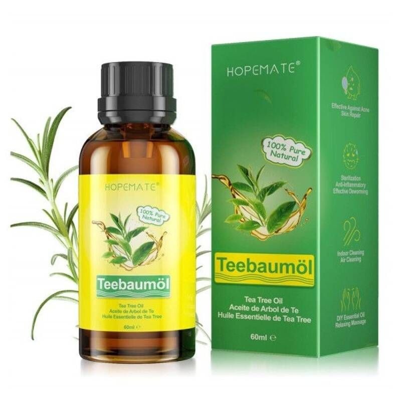 보습관리 호프메이트 티트리오일 60ml 100% 퓨어 네추럴 비건 스킨 페이스 스칼프