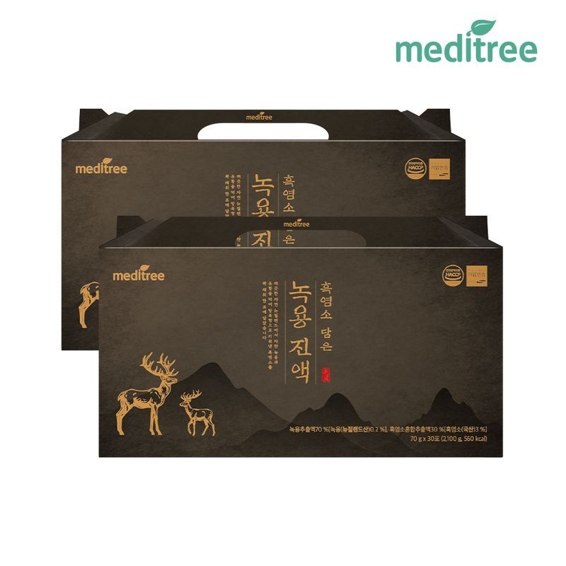 메디트리 흑염소 담은 녹용 진액 30포 2박스(총 60포)[34864711]