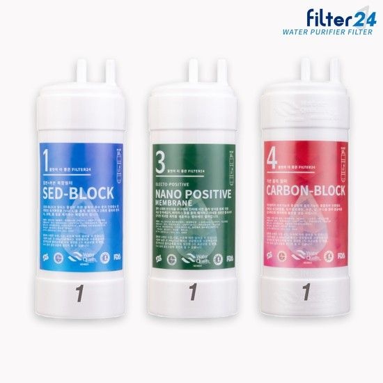 필터24 쿠쿠 인앤아웃 CP-U011 정수기필터 호환 전체세트 [5인치 1+1+1 X]