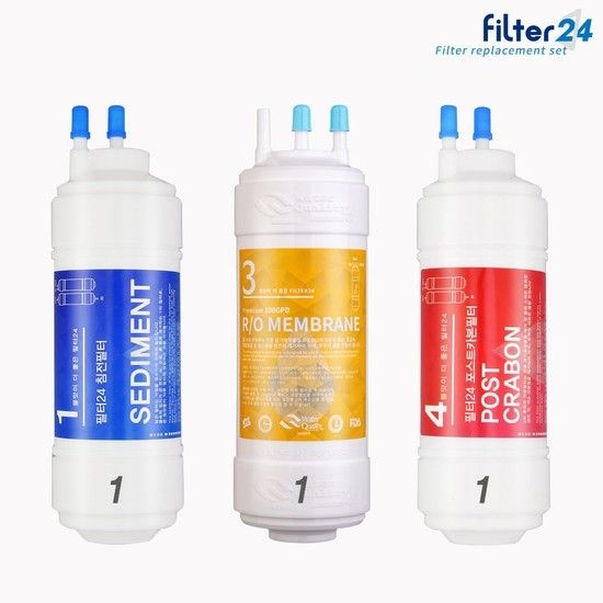 필터24 코웨이 CHPI-6500L 정수기필터 호환 전체세트 [6인치 1+1+1 RO역삼투압]