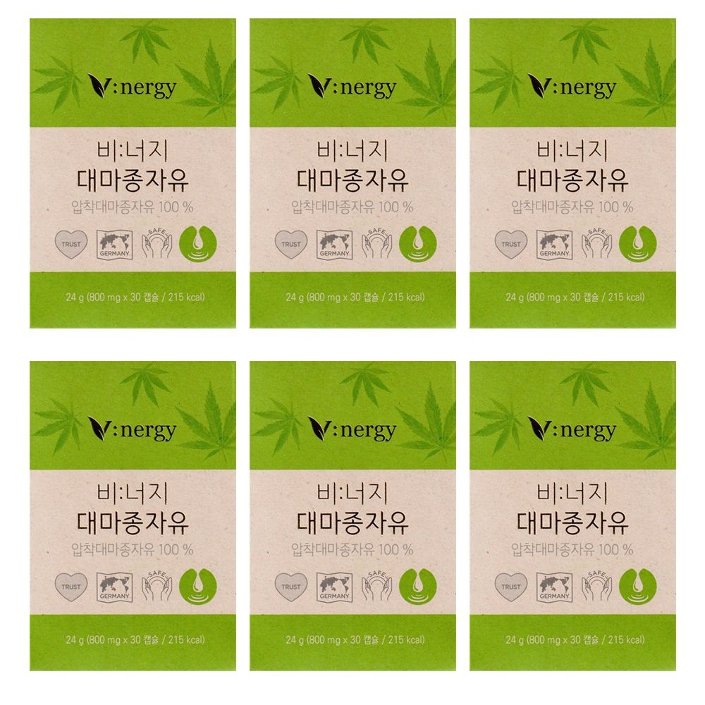 비너지 대마종자유 800mg x 30캡슐 6박스