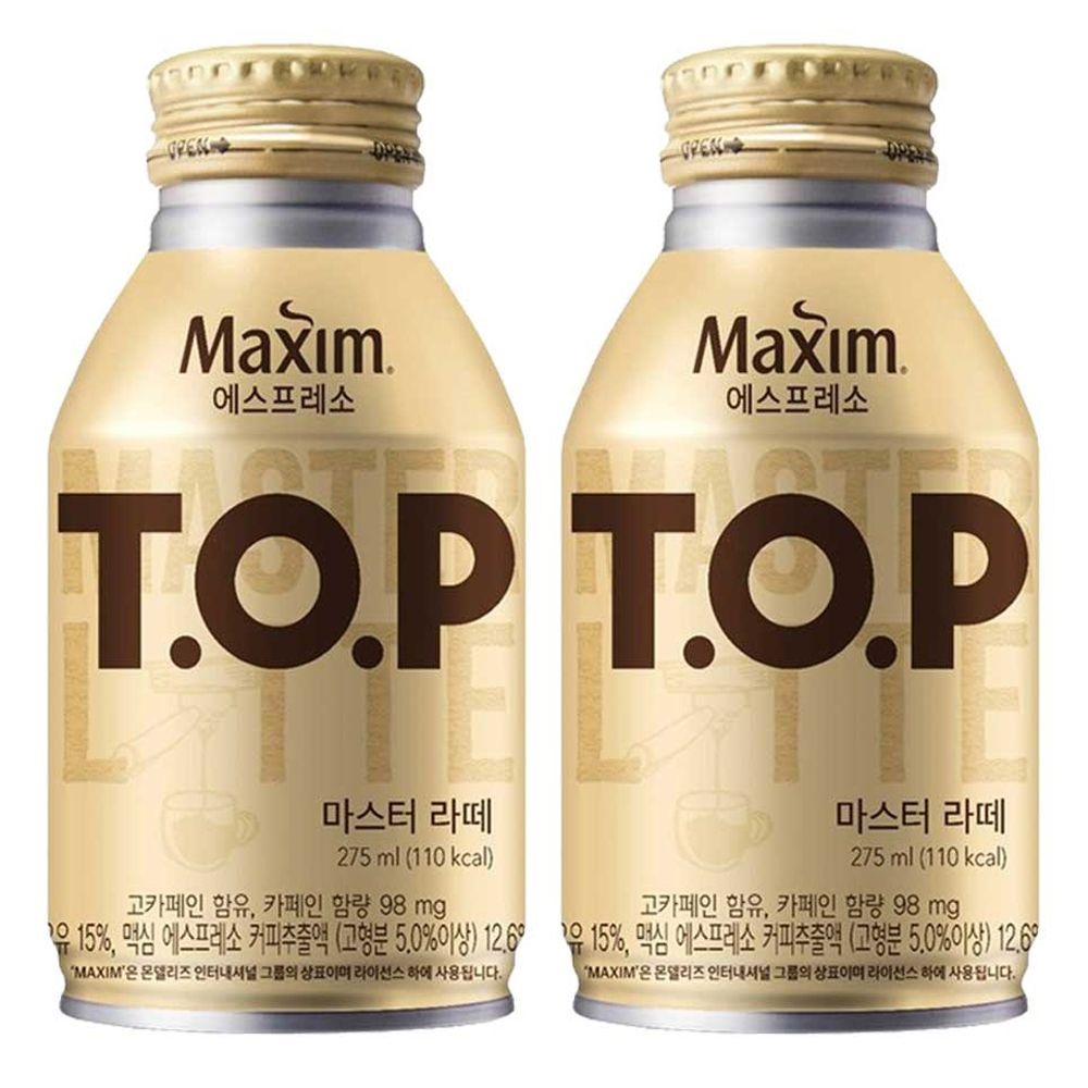 [온누리상품] 맥심 티오피 티오피 마스터 라떼 275ml 24입 x3박스 캔커피