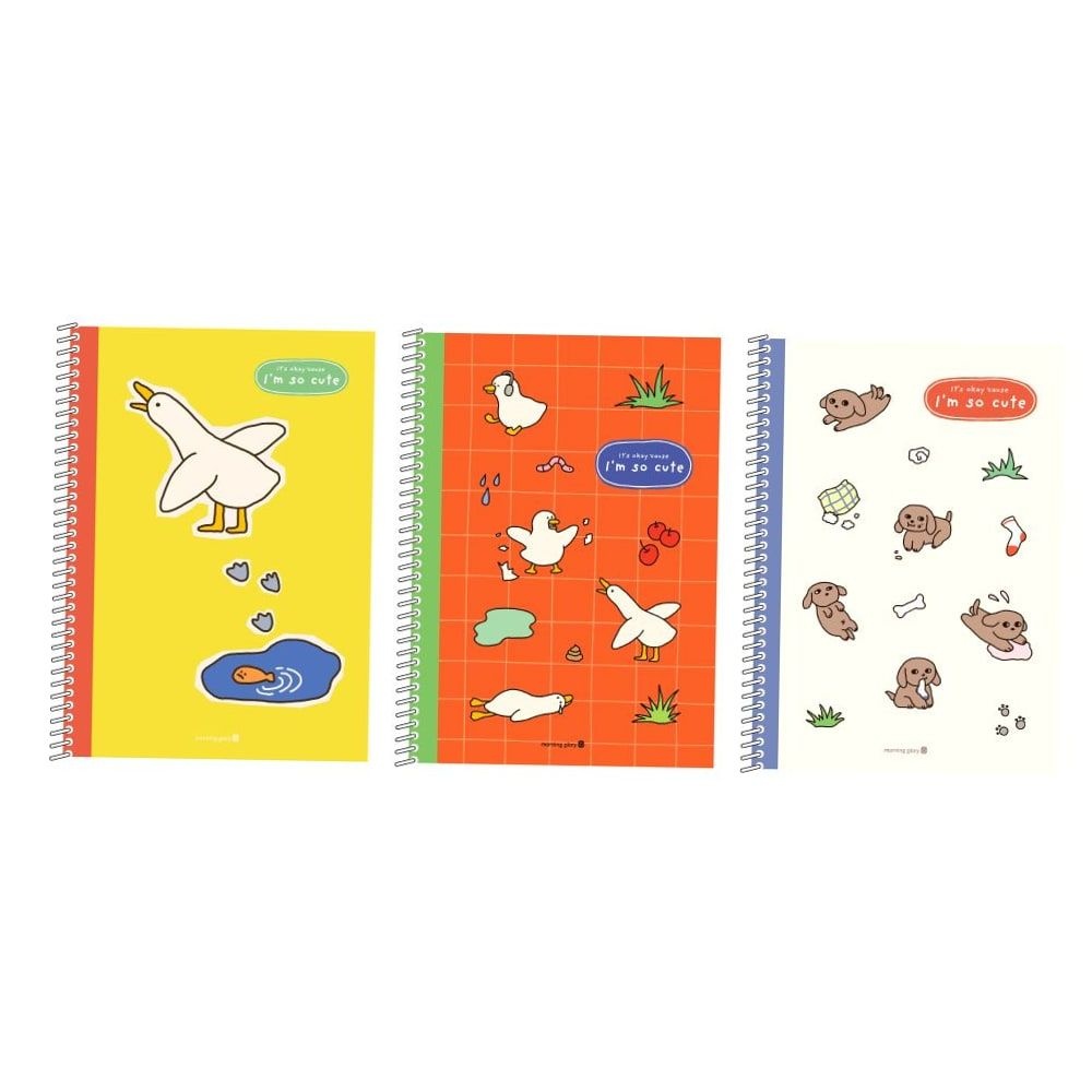 솜솜노트 중고생 스프링노트 말썽애니멀 공책